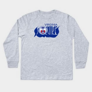 Defunct Virginia Squires ABA Basketball 1972 Kids Long Sleeve T-Shirt